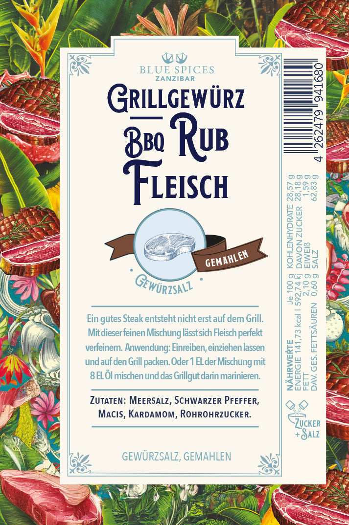 BBQ Rub Fleisch Grillgewürz