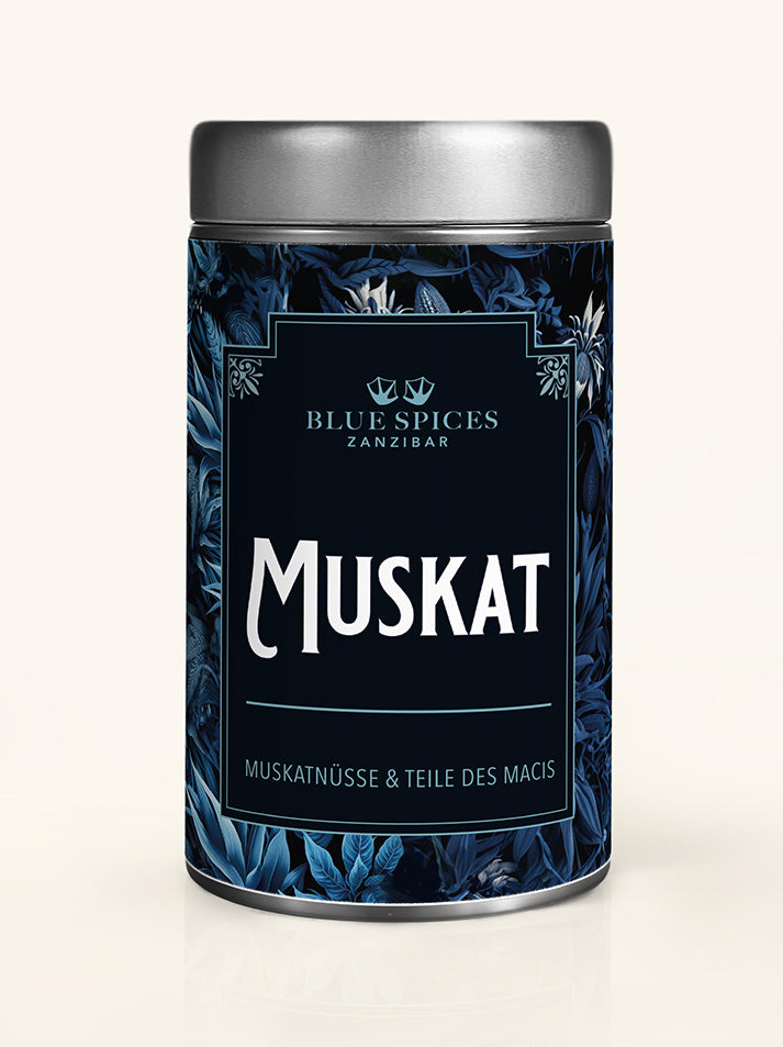 Muskatnuss und Teile des Macis (ganz)